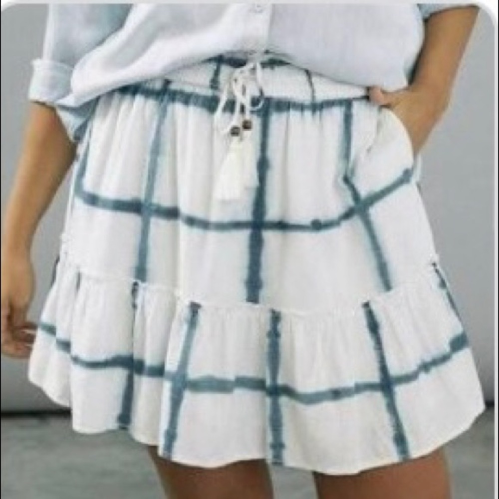 Anthropologie Pilcro Giulia Tie Dye Mini Skirt